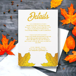 エレガント離れ素朴秋フローラ結婚s エンクロージャーカード