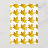 エレガント離れ素朴秋フローラ結婚s エンクロージャーカード (裏面)