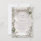 エレガント離れ結婚華美フローラズ 出欠カード (正面)