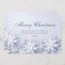 エレガント雪の企業の挨拶 シーズンカード