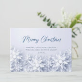 エレガント雪の企業の挨拶 シーズンカード (スタンド正面)