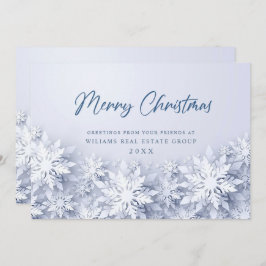 エレガント雪の企業の挨拶 シーズンカード