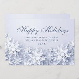 エレガント雪の企業の挨拶 シーズンカード