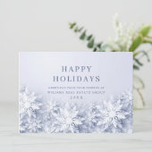 エレガント雪の企業の挨拶 シーズンカード (スタンド正面)