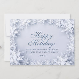 エレガント雪の企業の挨拶 シーズンカード
