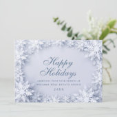 エレガント雪の企業の挨拶 シーズンカード (スタンド正面)