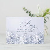 エレガント雪の企業の挨拶 シーズンカード (スタンド正面)