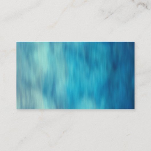 エレガント青シンプルとティール(緑がかった色)絵を描 芸術的 名刺 (裏面)