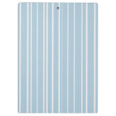 エレガント青ストライプのモノグラムの クリップボード (裏面)