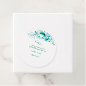 エレガント青パーソナライズされた結婚花 フェイバータグ (インサイチュ)