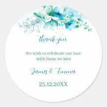 エレガント青パーソナライズされた結婚花