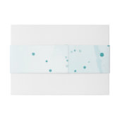 エレガント青パーソナライズされた結婚花 招待状ベリーバンド (裏面例)