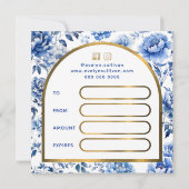 エレガント青花のプレゼント (裏面)