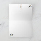 エレガント静かNight Christmas Card シーズンカード (内部)