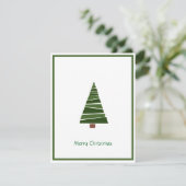 エレガント非モダン写真クリスマスツリー シーズンカード (スタンド正面)