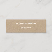 エレガント革モダンミニ名刺 スキニー名刺 (正面)