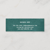 エレガント革モダンミニ名刺 スキニー名刺 (裏面)