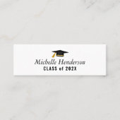エレガント頭卒業名挿入カード コーリングカード (正面)