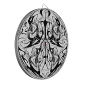 エレガント顔インファイア&フレイムス部族デザイン ダーツボード (正面左)