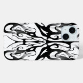 エレガント顔インファイア&フレイムス部族デザイン Case-Mate iPhoneケース (裏面 (横))