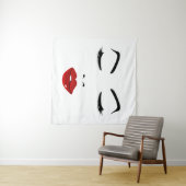 エレガント顔 タペストリー (インサイチュ(横))