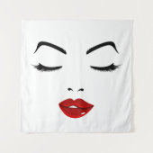 エレガント顔 タペストリー (正面)