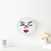 エレガント顔 ラウンド壁時計 (ホーム)