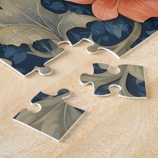 エレガント飛んでいるこうもりウィリアムインスパイアフローラ ジグソーパズル (側面)