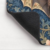 エレガント飛んでいるこうもりウィリアムインスパイアフローラ マウスパッド (コーナー)