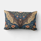 エレガント飛んでいるこうもりウィリアムインスパイアフローラ ランバークッション (裏面)