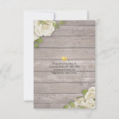 エレガント食べドリンク&ビー結婚した結婚式招待状 招待状 (裏面)