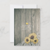 エレガント食べドリンク&ビー結婚した結婚式招待状 招待状 (裏面)