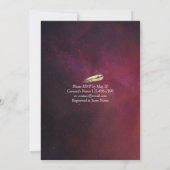 エレガント食べドリンク&ビー結婚した結婚式招待状 招待状 (裏面)