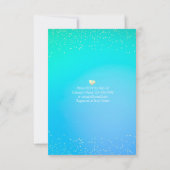 エレガント食べドリンク&ビー結婚した結婚式招待状 招待状 (裏面)