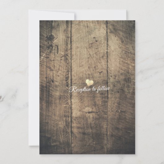 エレガント食べドリンク&ビー結婚した結婚式招待状 招待状 (裏面)