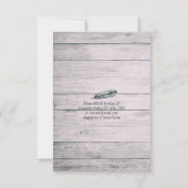 エレガント食べドリンク&ビー結婚した結婚式招待状 招待状 (裏面)