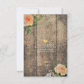 エレガント食べドリンク&ビー結婚した結婚式招待状 招待状 (裏面)