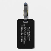 エレガント飾金RF モノグラムの ラゲッジタグ (裏面縦)