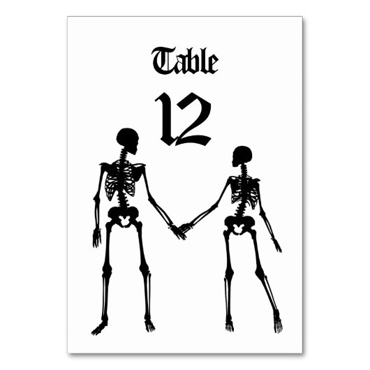 エレガント骨結婚類 テーブルナンバー (正面)