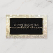 エレガント高スタイリッシュ度モダン《写真》ぼけ味 名刺 (裏面)