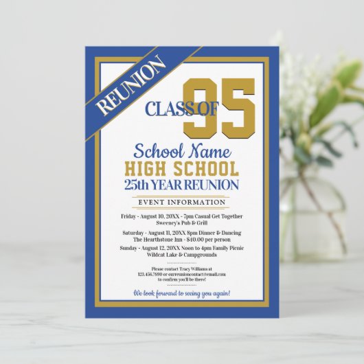 エレガント高フォーマル校懇親会招待状 招待状 (スタンド正面)