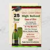 エレガント高フォーマル校懇親会 招待状 (正面/裏面)