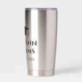 エレガント高卒パーソナライズされた 保温保冷タンブラー (背面)