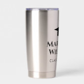 エレガント高卒パーソナライズされた 保温保冷タンブラー (正面)