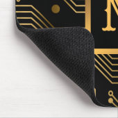 エレガント高級プロフェッショナルモノグラムの マウスパッド (コーナー)