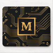 エレガント高級プロフェッショナルモノグラムの マウスパッド (正面)