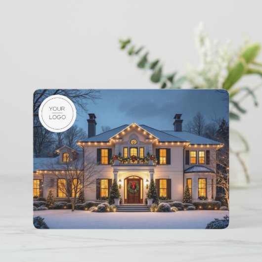 エレガント高級ホーム実在エステートロゴ写真 シーズンカード (スタンド正面)