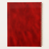 エレガント高級レッド金ゴールドフローラ結婚ズ プランナー手帳 (裏面)