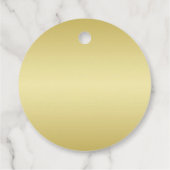 エレガント高級金ゴールド華美結婚ズ フェイバータグ (裏面)