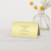 エレガント高級金ゴールド華美結婚ズ プレイスカード (裏面)